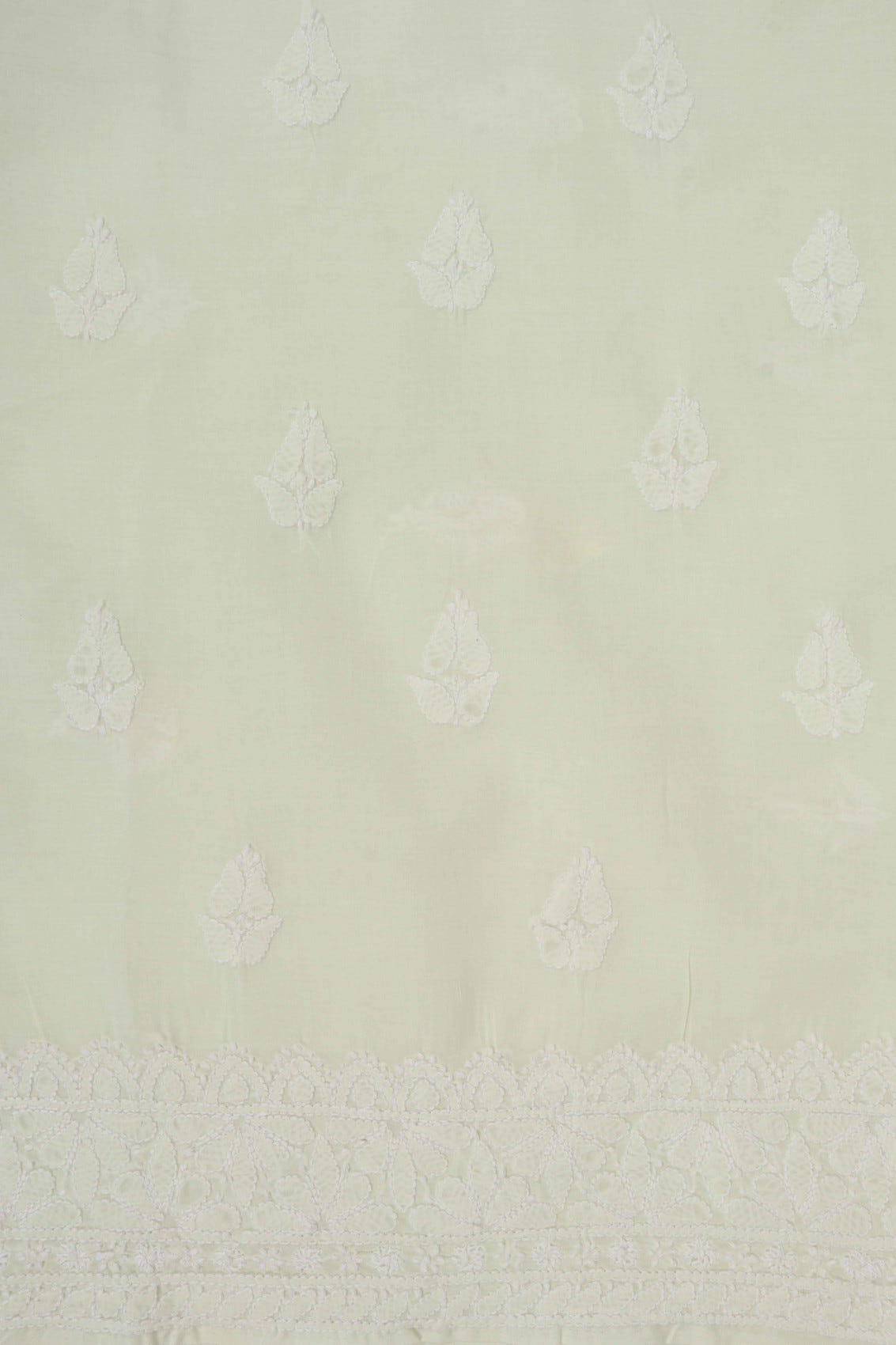 Ada Hand Embroidered Lemon Cotton Lucknowi Chikankari Unstitched Suit Piece 01A170181