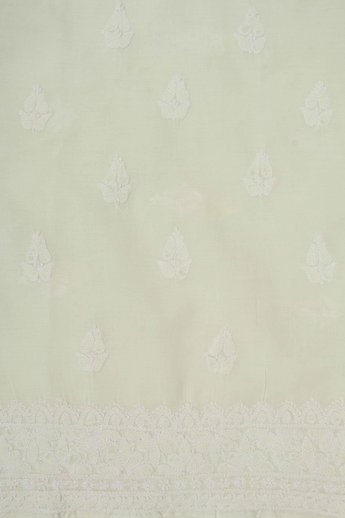 Ada Hand Embroidered Lemon Cotton Lucknowi Chikankari Unstitched Suit Piece 01A170181