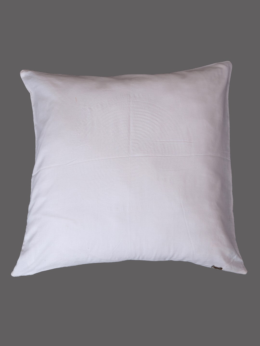 Ada Hand Embroidered Black/White Cotton Lucknow Chikankari Cushion Cover A011104