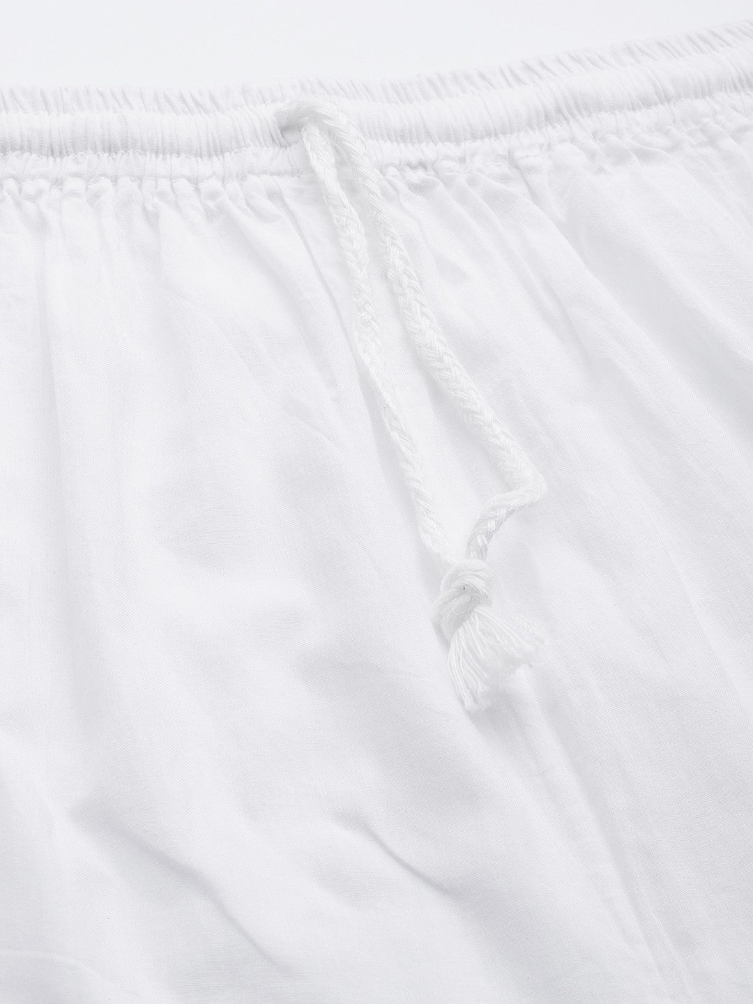 Ada Hand Embroidered White Cotton Lucknowi Chikankari Palazzo A711152