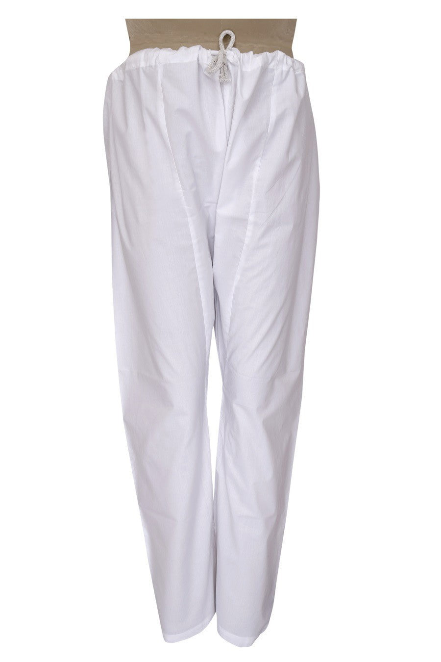 Ada White Cotton Aligarhi Men's Lower with Dori A711148