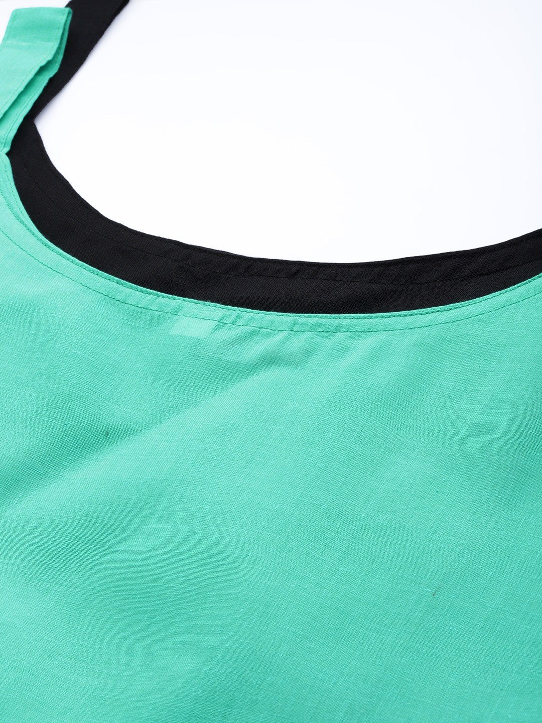 Ada Black and Sea Green Cotton Short Slips Combo of 2  A313336.