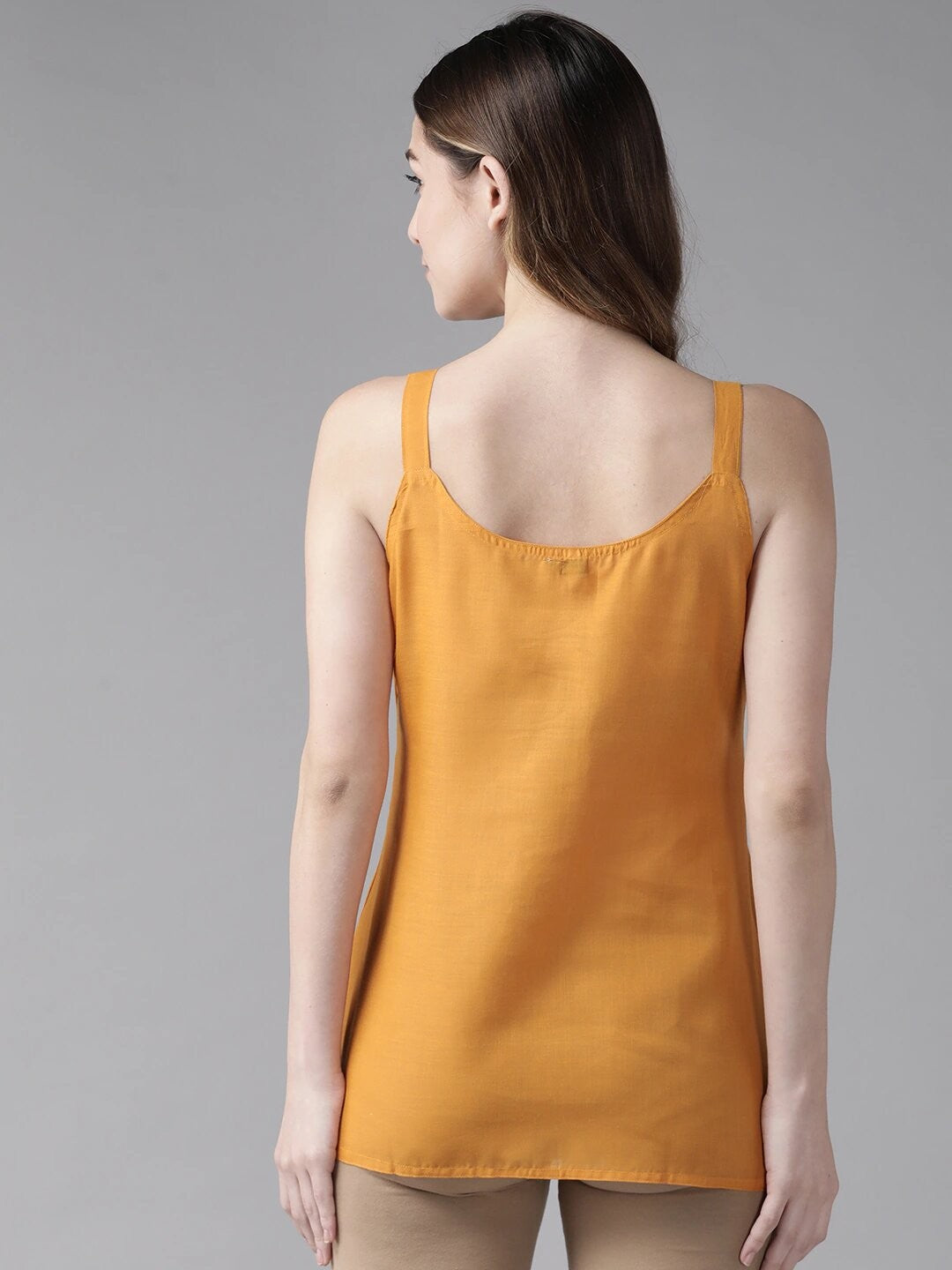 Ada Black and Mustard Cotton Short Slips Combo of 2 A111152.