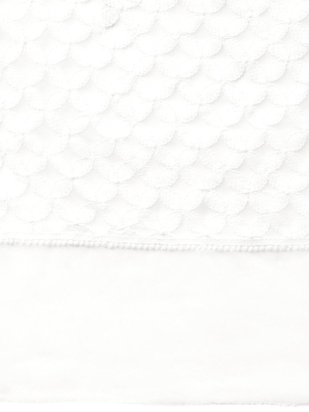 Ada Hand Embroidered White Georgette Lucknowi Chikankari Dupatta A511152