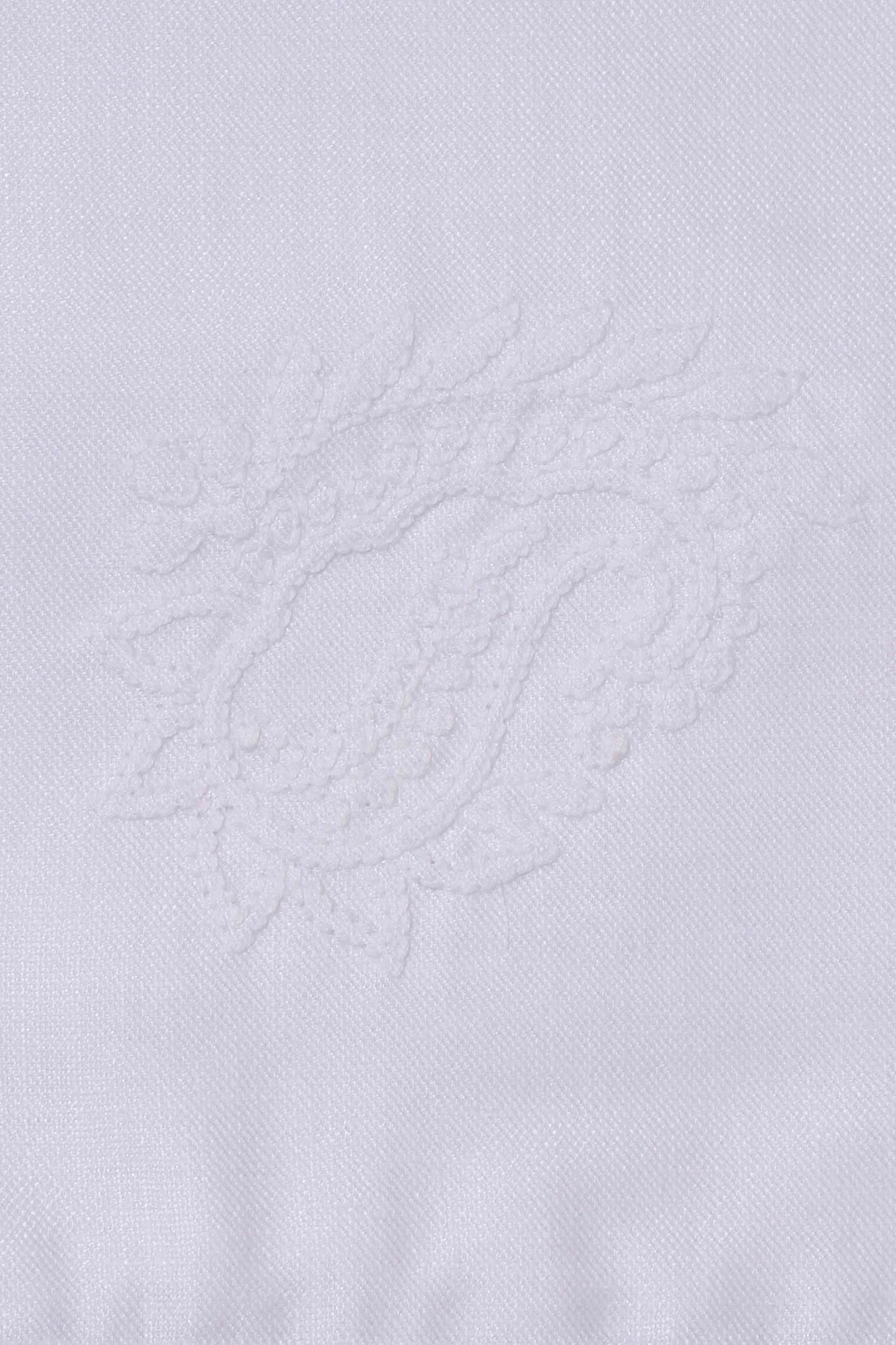 Ada Hand Embroidered White Linen Lucknowi Chikan Cocktail Set - A478360