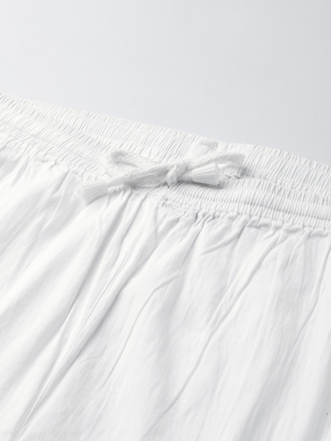 Ada Hand Embroidered White Cotton Lucknowi Chikankari Churidar A358799