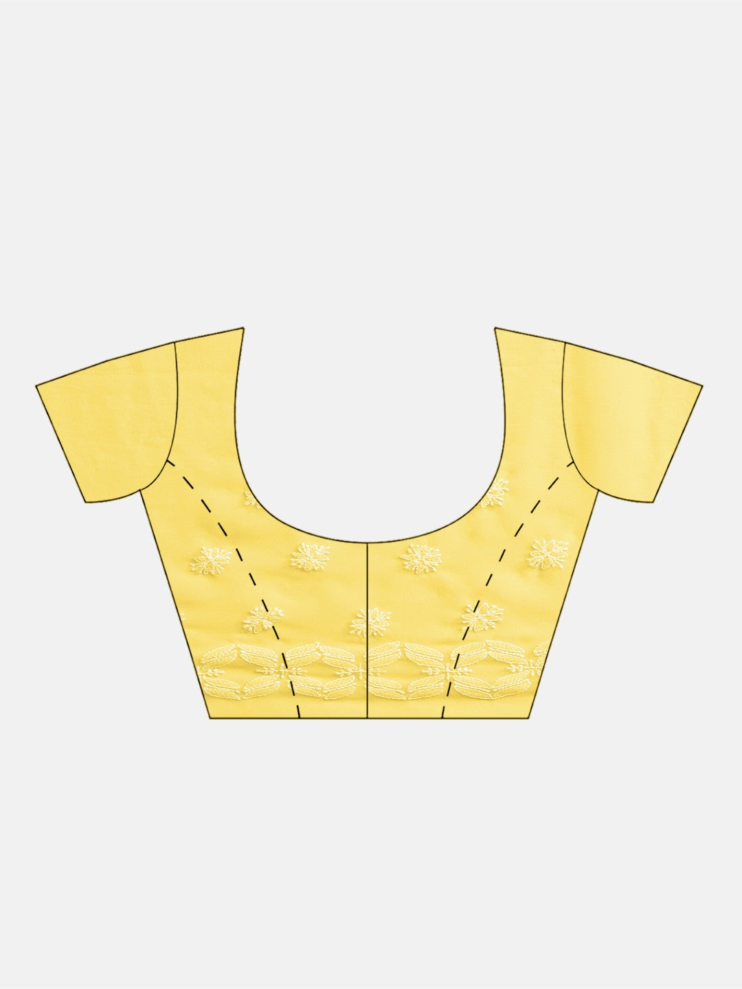 Ada Hand Embroidered Yellow Georgette Lucknowi Chikankari Saree with Blouse A129556