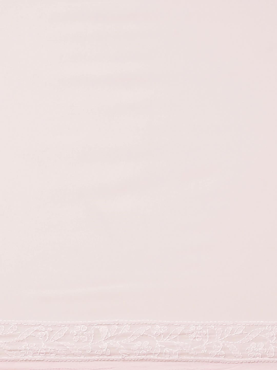 Ada Hand Embroidered Pink Georgette Lucknow Chikan Saree With Blouse- A183172