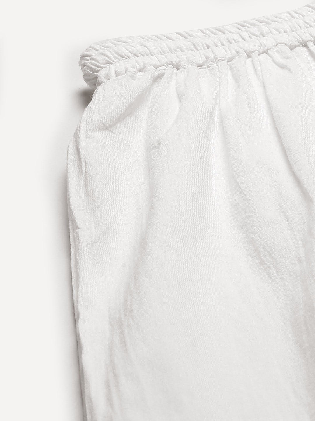 Ada Hand Embroidered White Cotton Lucknowi Chikankari Palazzo A711134