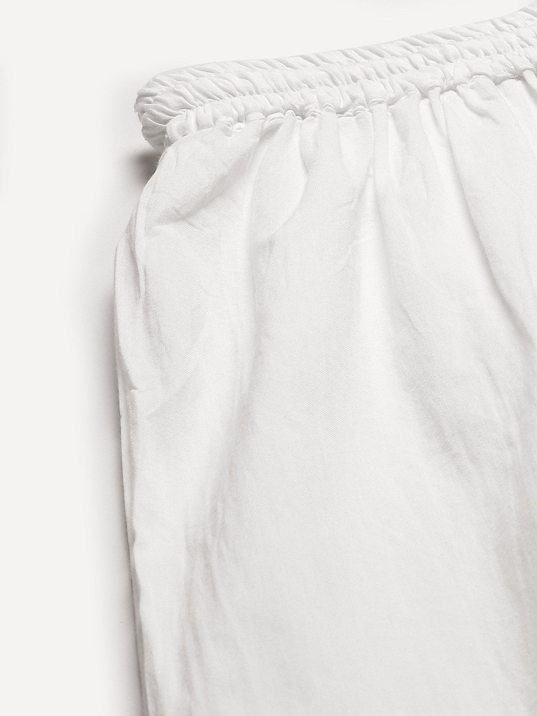 Ada Hand Embroidered White Cotton Lucknowi Chikankari Palazzo A711134