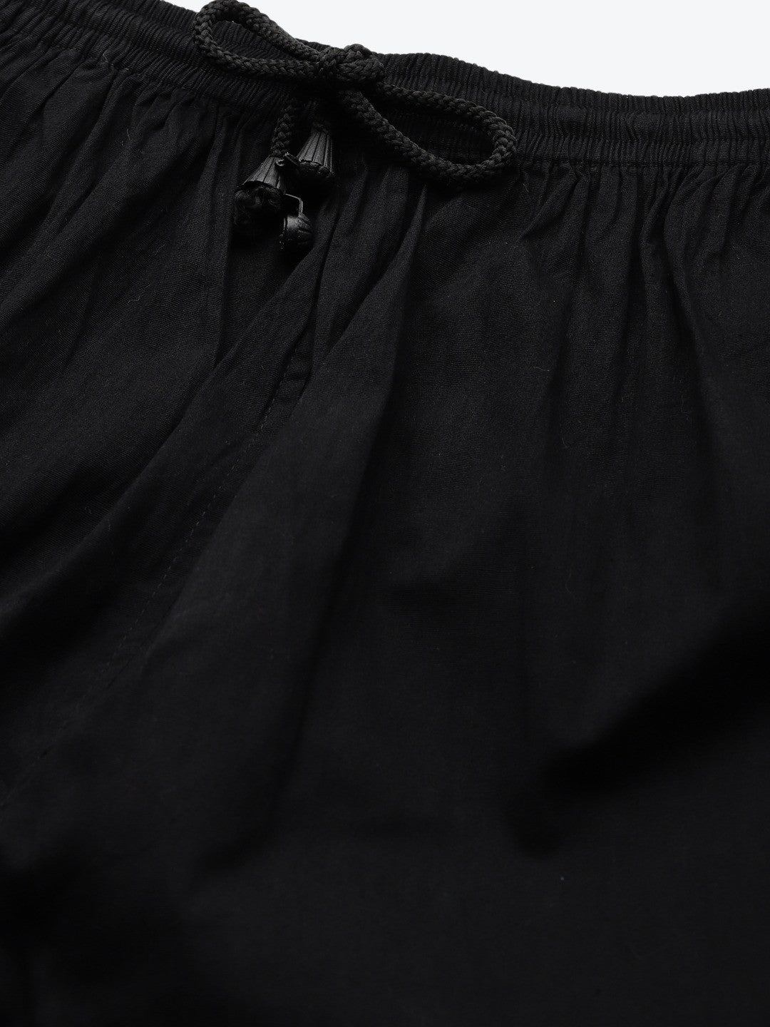 Ada Hand Embroidered Black Cotton Lucknowi Chikankari Palazzo A711125