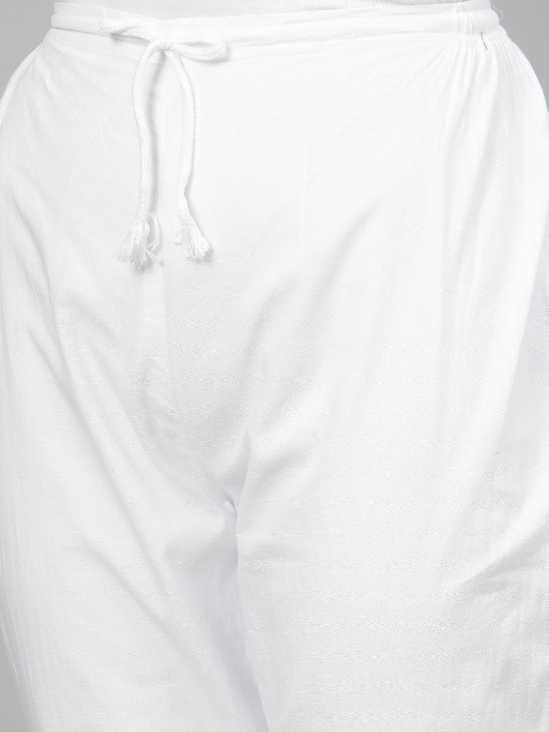 Ada Hand Embroidered Pink And White Cotton Lucknowi Chikankari Kurta with Palazzo A811155
