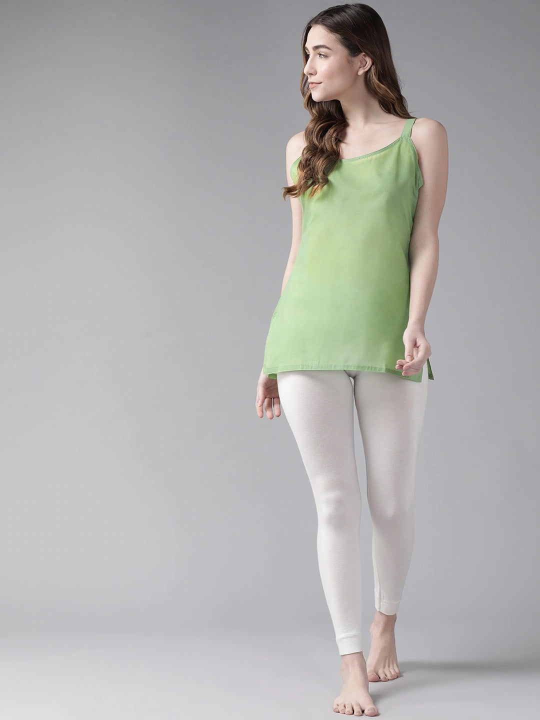 Ada Dark Green and Black Cotton Short Slips Combo of 2  A316522.