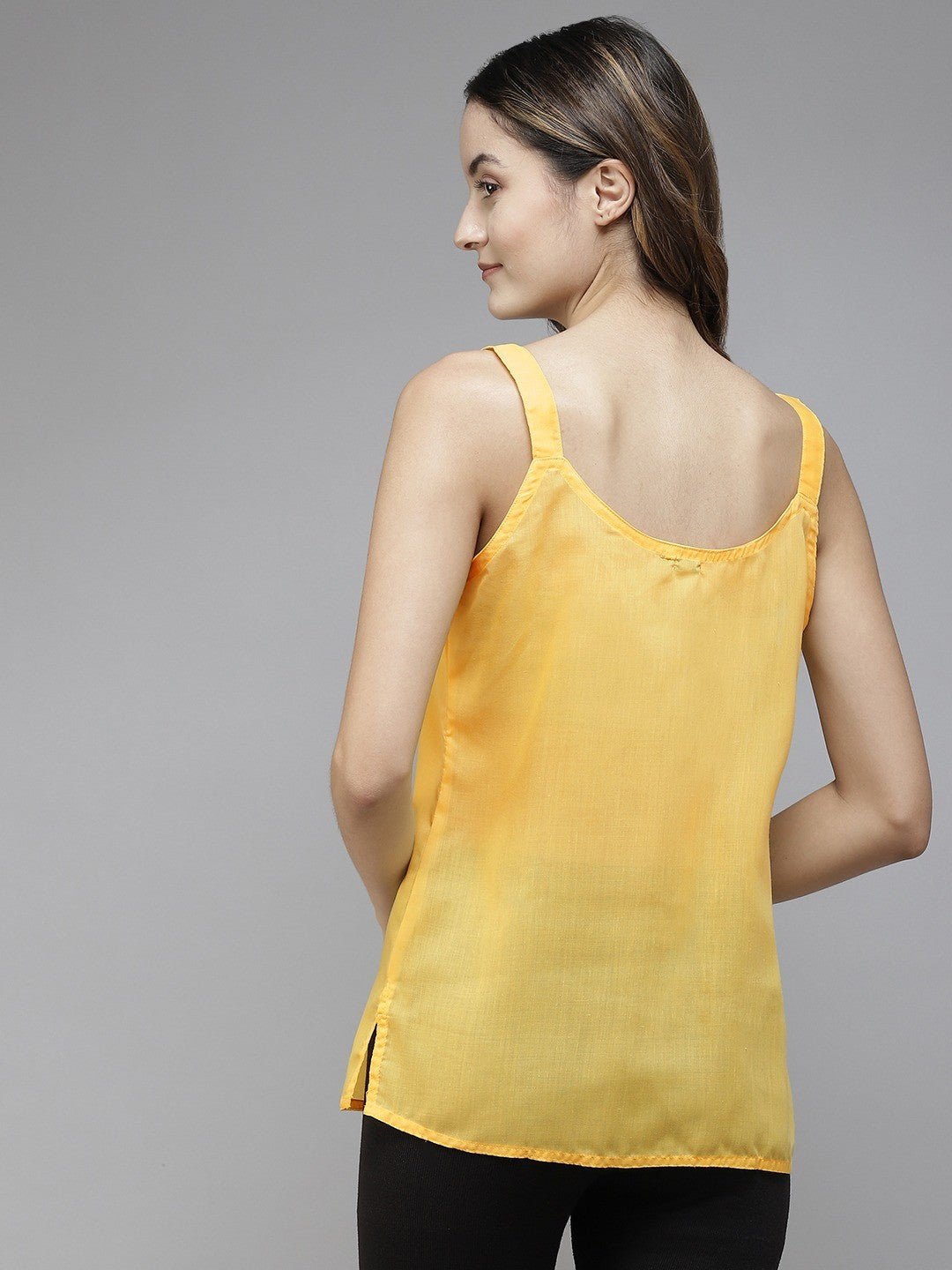 Ada White & Yellow Cotton Short Slips Combo of 2 A111181.