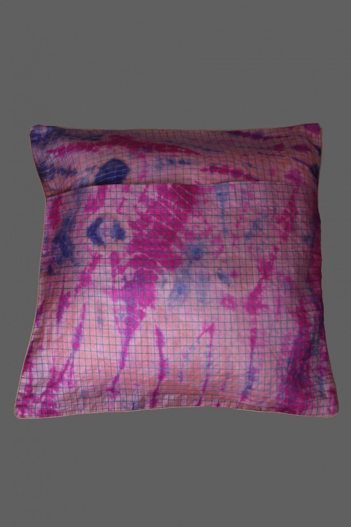 Ada Hand Embroidered Magenta Cotton Lucknowi Chikankari Cushion Cover Set Of 5 A563346