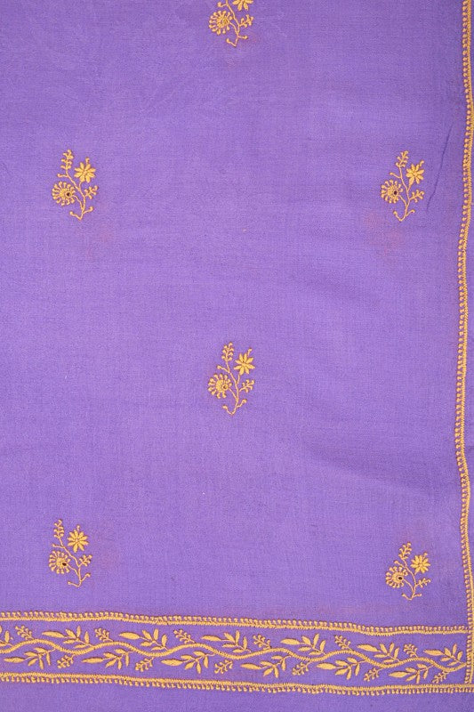 Ada Hand Embroidered Mauve Pashmina Lucknowi Chikankari Woolen Stole A254055