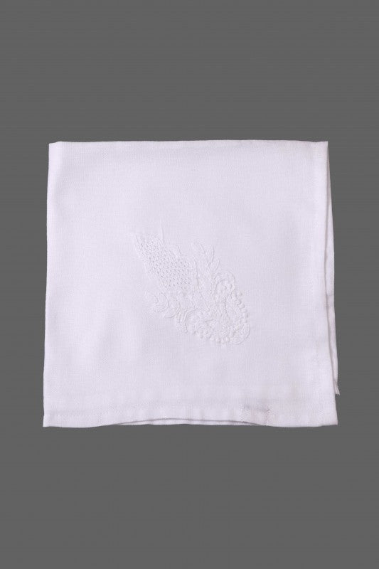 Ada Hand Embroidered White Cotton Lucknowi Chikan Cocktail Set-A478351
