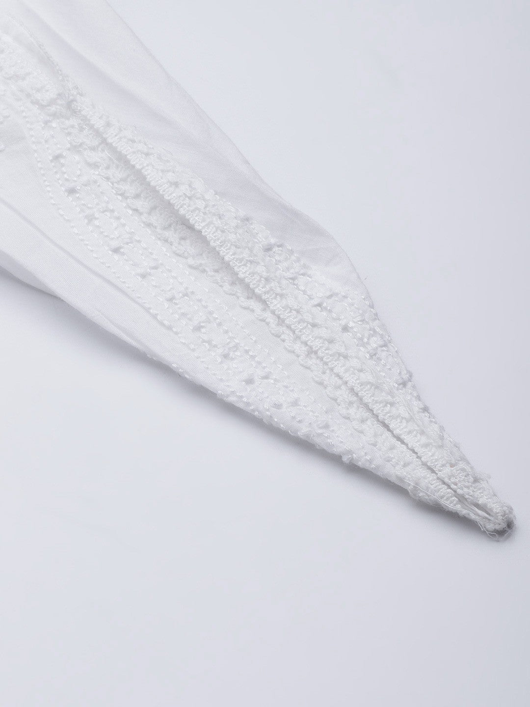 Ada Hand Embroidered White Cotton Lucknowi Chikankari Kurta With Dhoti Set A811180