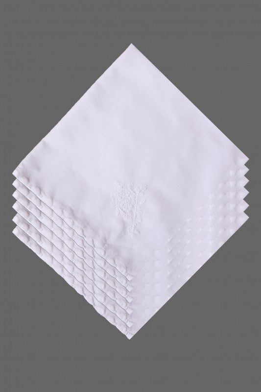 Ada Hand Embroidered White Cotton Lucknowi Chikankari Dining Table Runner Set A62406