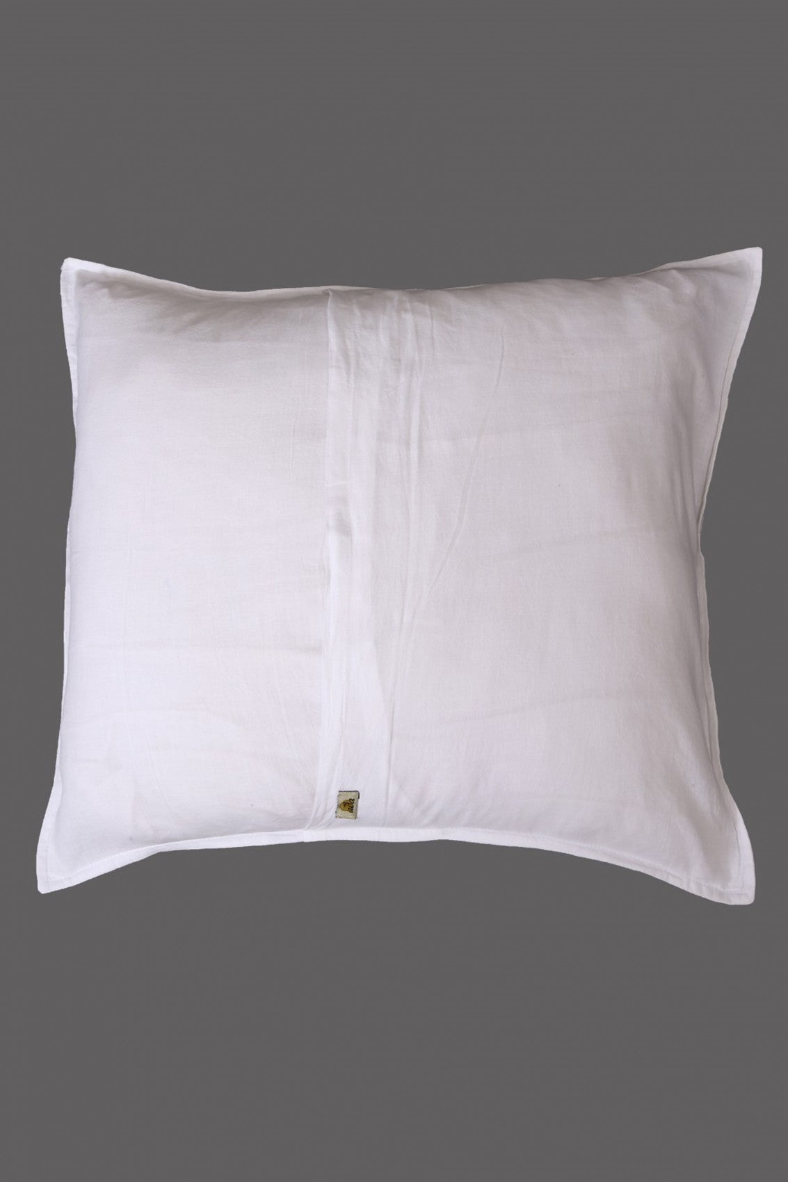 Ada Hand Embroidered White Cotton Lucknowi Chikankari Cushion Cover Set Of 5 A613413