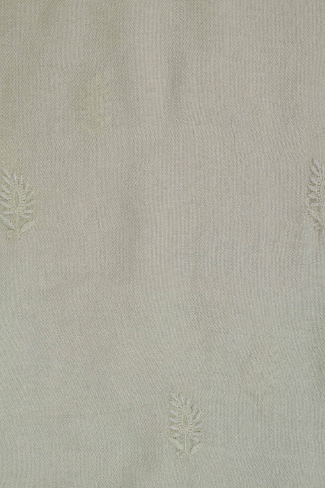 Ada Hand Embroidered Lemon Cotton Lucknowi Chikankari Unstitched Kurta Dupatta Set A174761