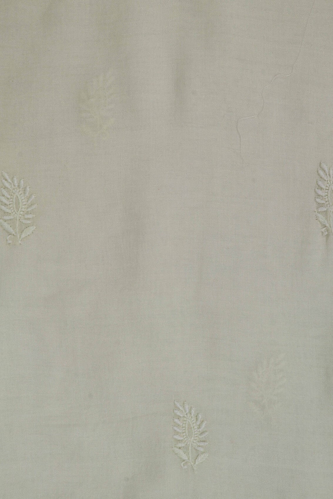 Ada Hand Embroidered Lemon Cotton Lucknowi Chikankari Unstitched Kurta Dupatta Set A174761