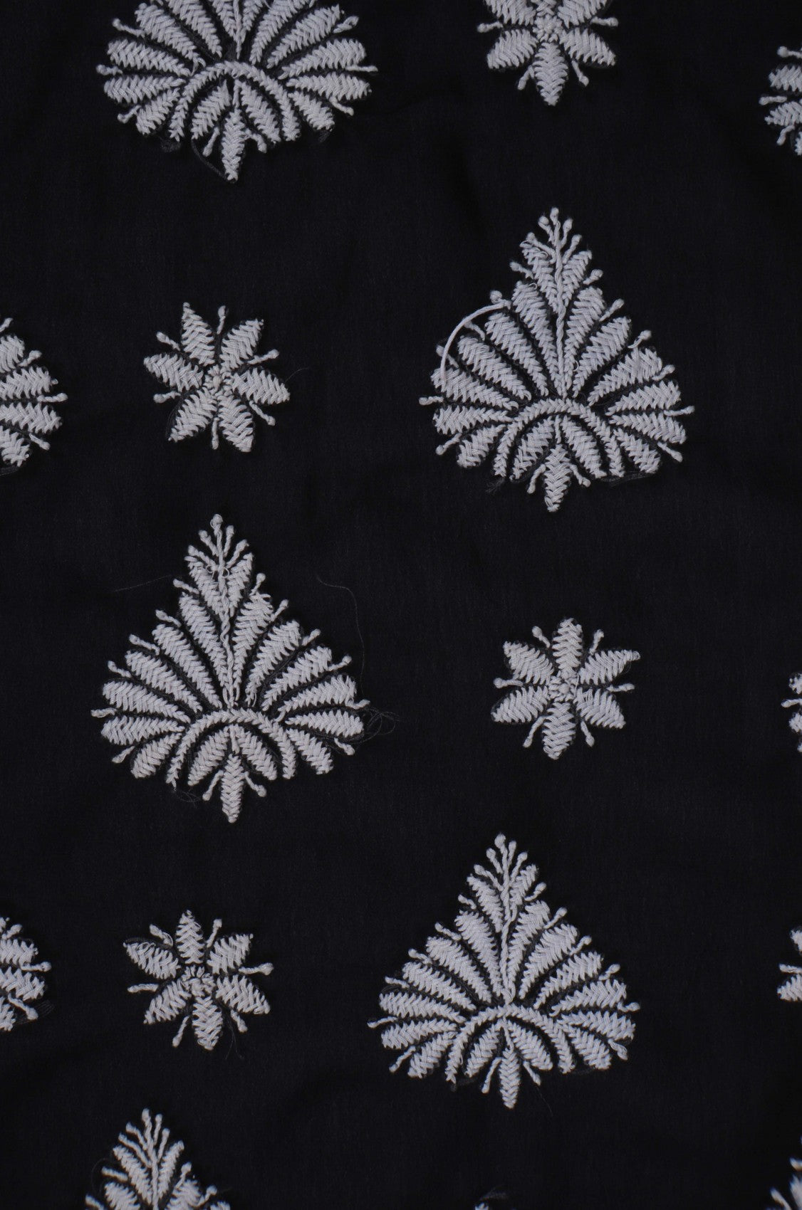 Ada Hand Embroidered Black Georgette Lucknowi Chikankari Saree With Blouse A564485