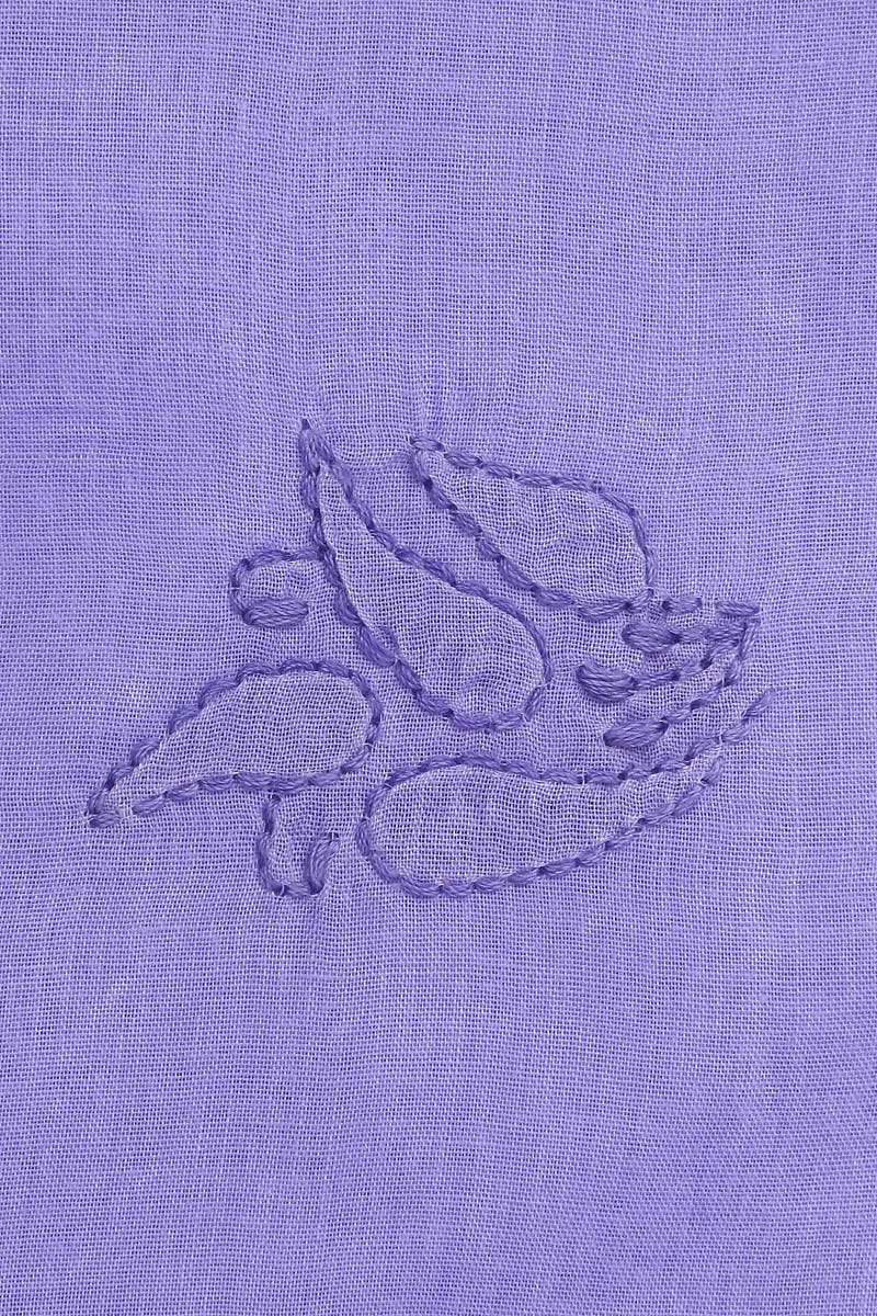 Ada Hand Embroidered Mauve Cotton Lucknowi Chikan Unstitched Suit Piece–A100187
