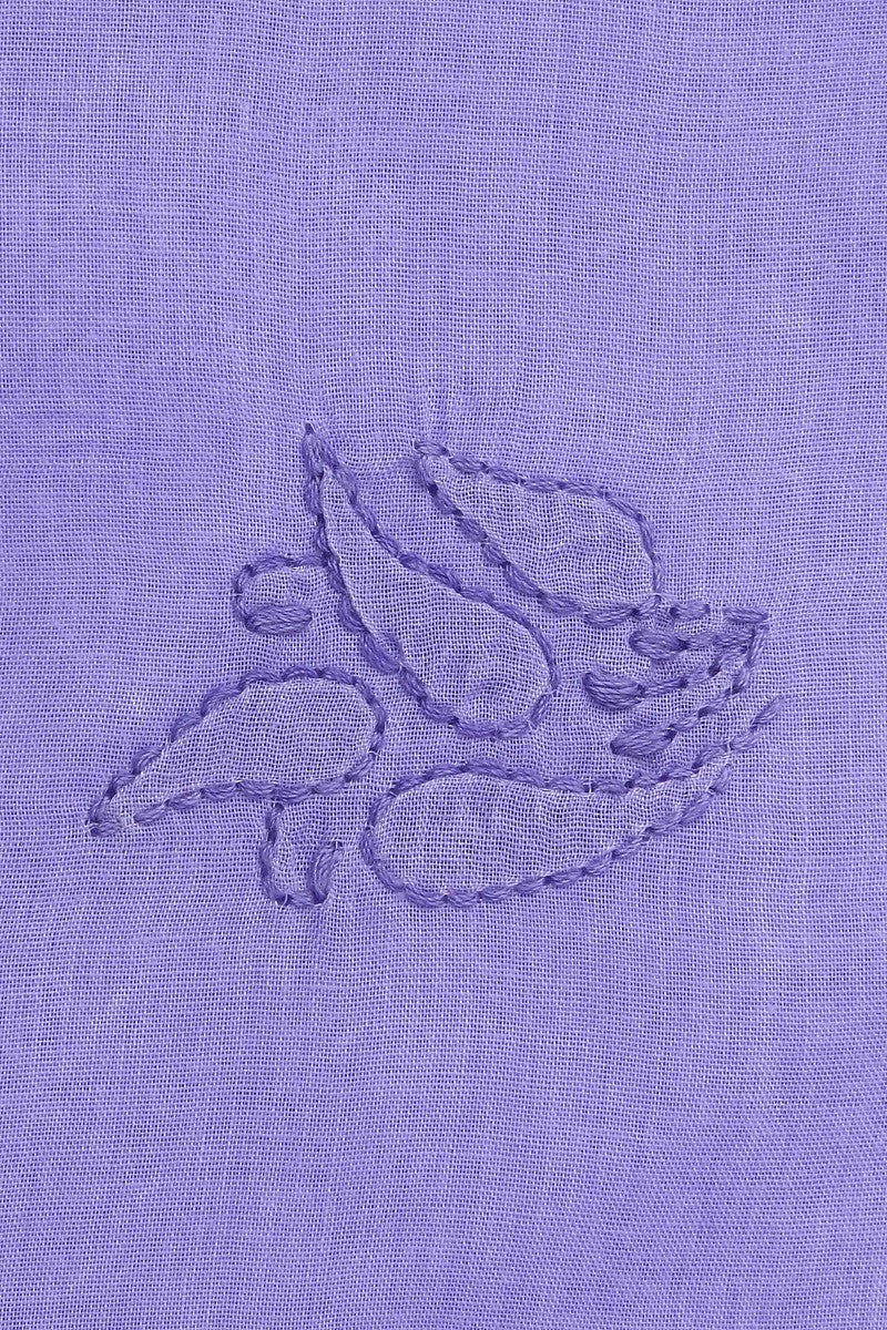 Ada Hand Embroidered Mauve Cotton Lucknowi Chikan Unstitched Suit Piece–A100187