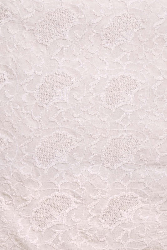 Ada Hand Embroidered Off White Pure Georgette Lucknowi Chikan Dupatta-A342813