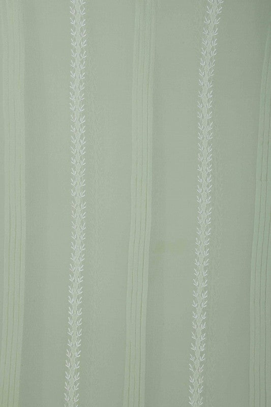 Ada Hand Embroidered Pista Green Pure Georgette Lucknowi Chikankari Unstitched Men's Kurta Piece A507960