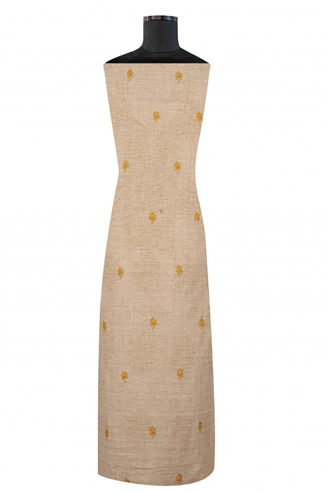 Ada Hand Embroidered Fawn Khadi Lucknowi Chikankari Unstitched Suit Piece 01A67186