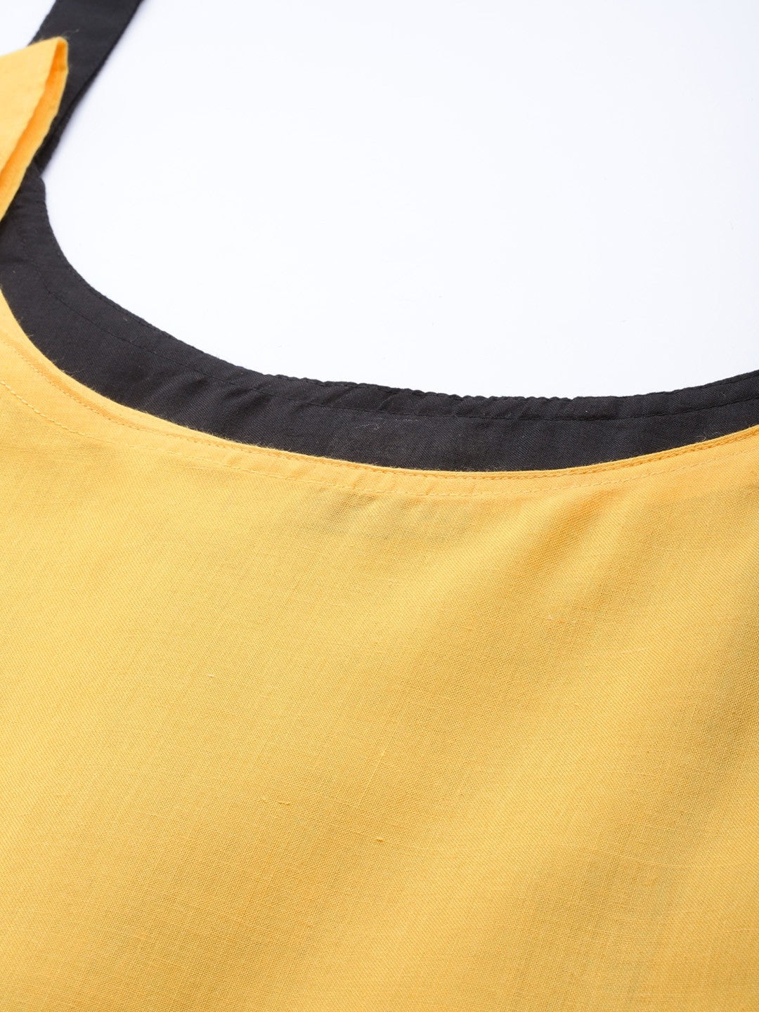 Ada Yellow and Black Cotton Short Slips Combo of 2 A286649.