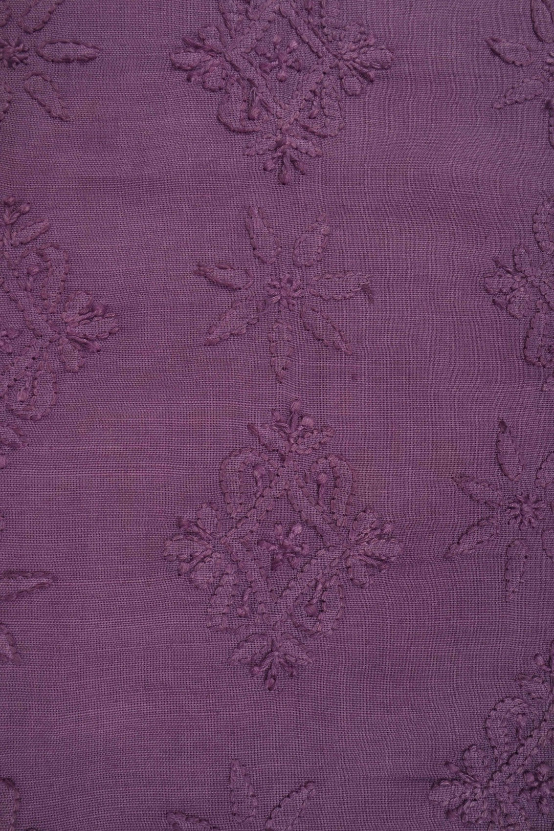 Ada Hand Embroidered Mauve Cotton Lucknowi Chikankari Unstitched Men's Kurta Piece A617071