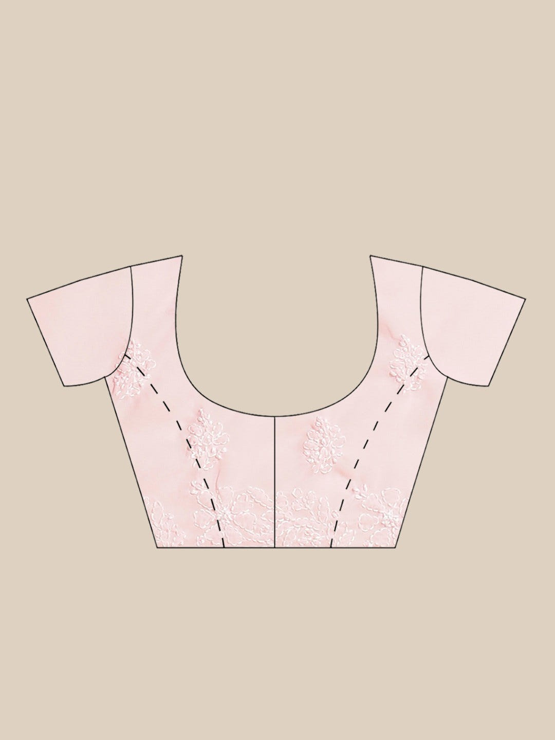 Ada Hand Embroidered Pink Georgette Lucknow Chikan Saree With Blouse - A159308