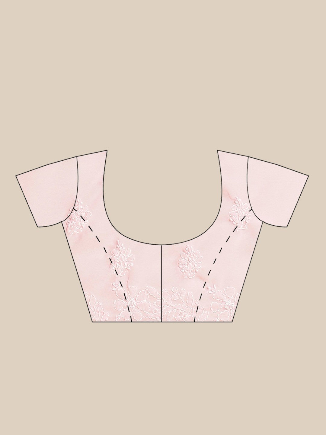 Ada Hand Embroidered Pink Georgette Lucknow Chikan Saree With Blouse - A159308