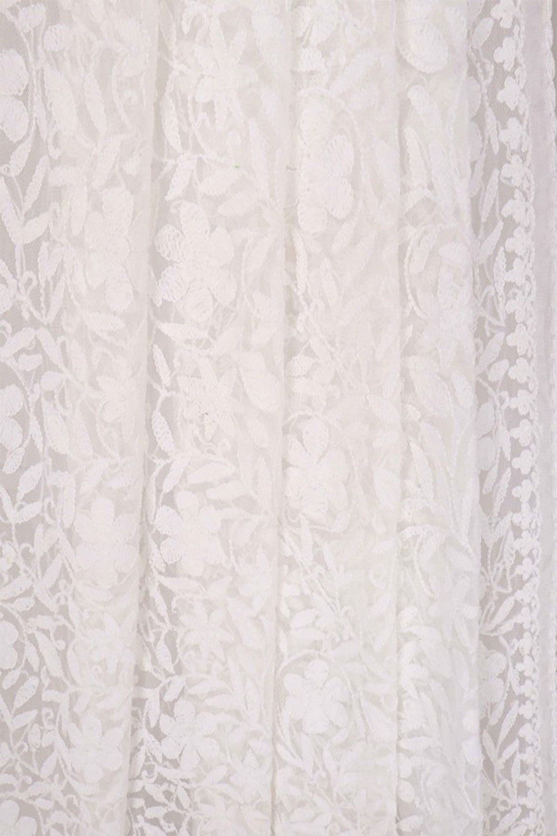 Ada Hand Embroidered White Net Lucknowi Chikankari Dupatta A567877