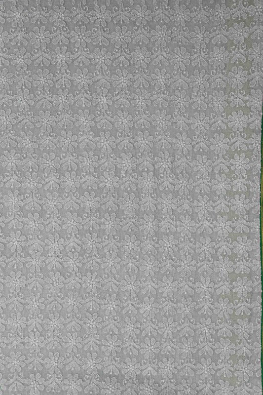 Ada Hand Embroidered Onion Pink Chanderi Lucknowi Chikankari Saree With Blouse-A97681