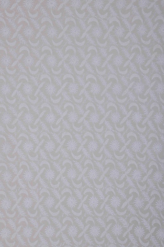 Ada Hand Embroidered White Pure Georgette Lucknowi Chikankari Unstitched Men's Kurta Piece A595414