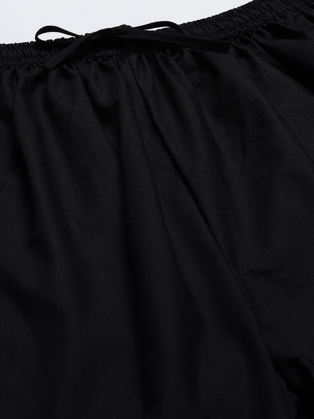 Ada Hand Embroidered Black Cotton Lucknowi Chikankari Palazzo A711140