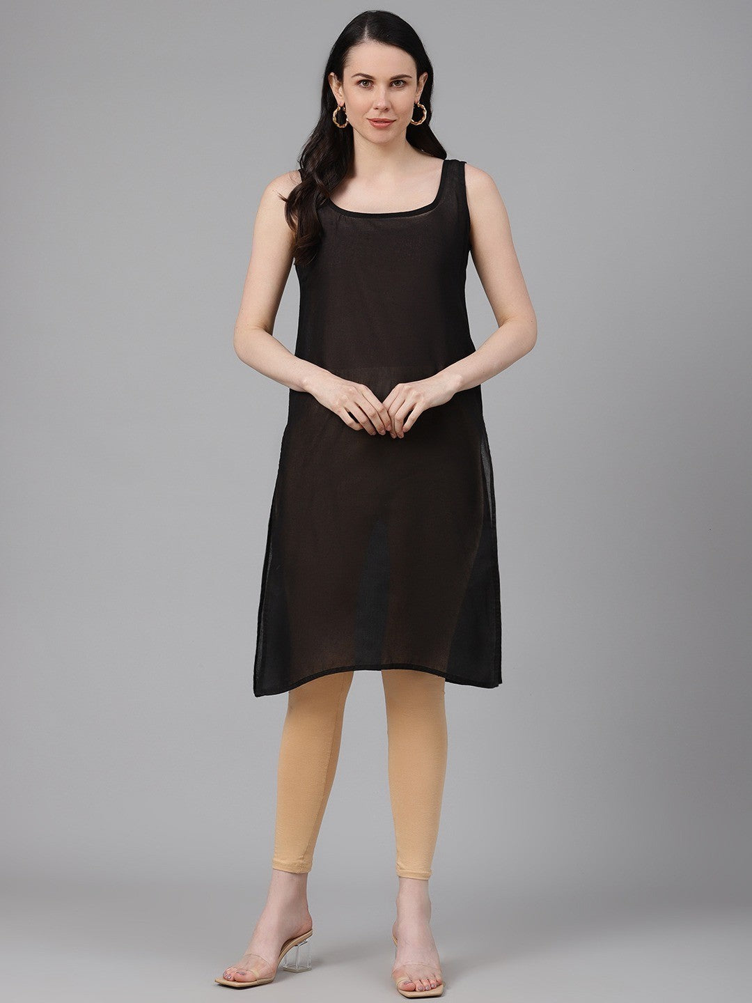Ada Multi Color Cotton Long Slips Combo of 3 A111141.