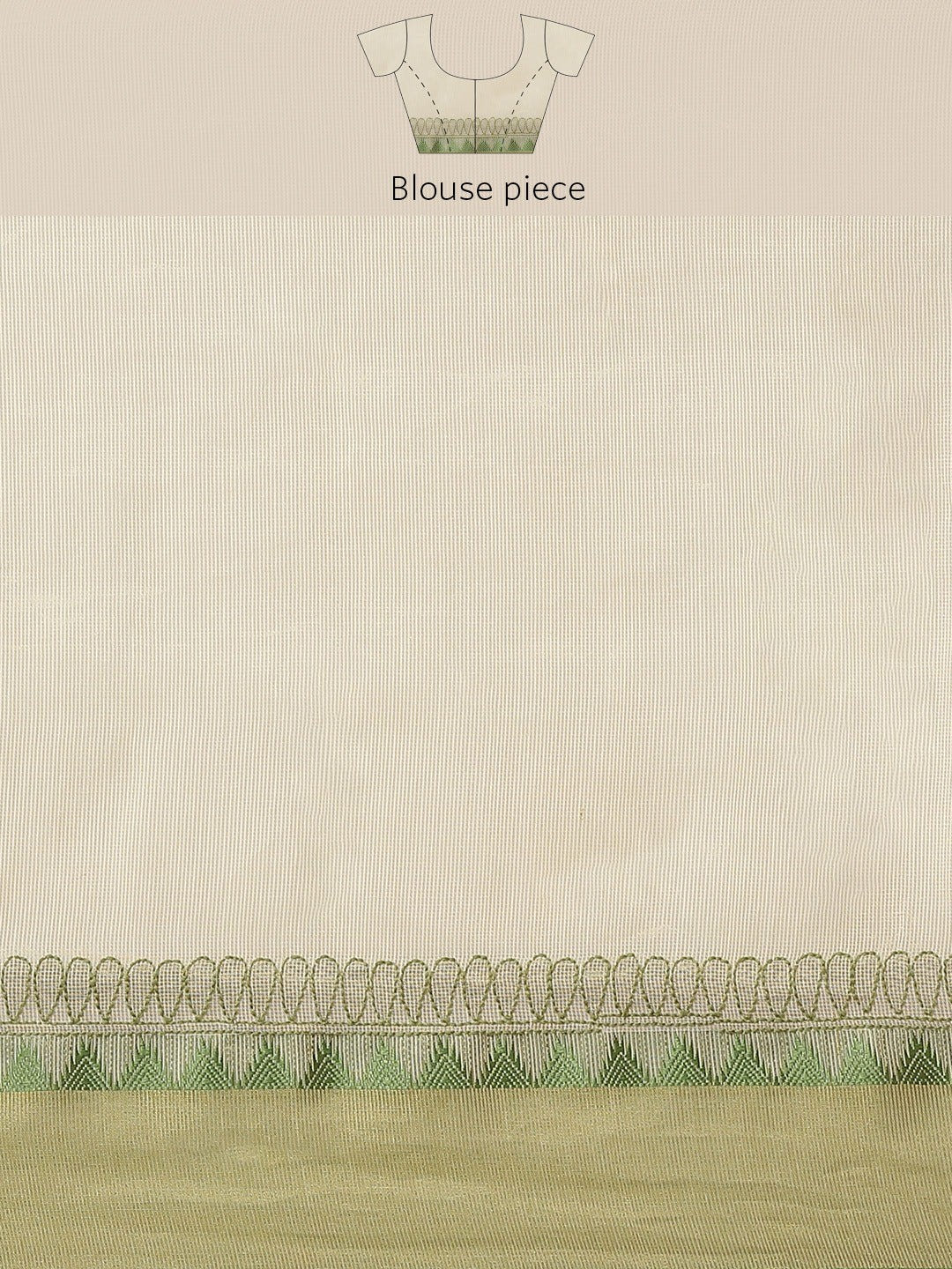 Ada Hand Embroidered Fawn Kota Lucknow Chikan Saree With Blouse-A311331