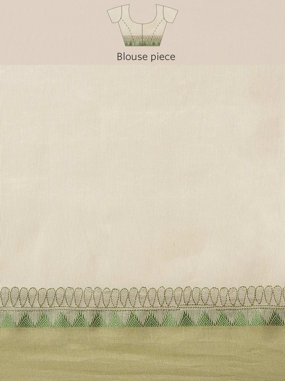 Ada Hand Embroidered Fawn Kota Lucknow Chikan Saree With Blouse-A311331