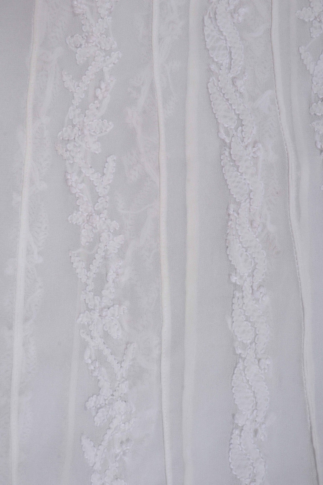 Ada Hand Embroidered White Georgette Lucknowi Chikankari Semi-Stitched Anarkali Kurta Piece A480095