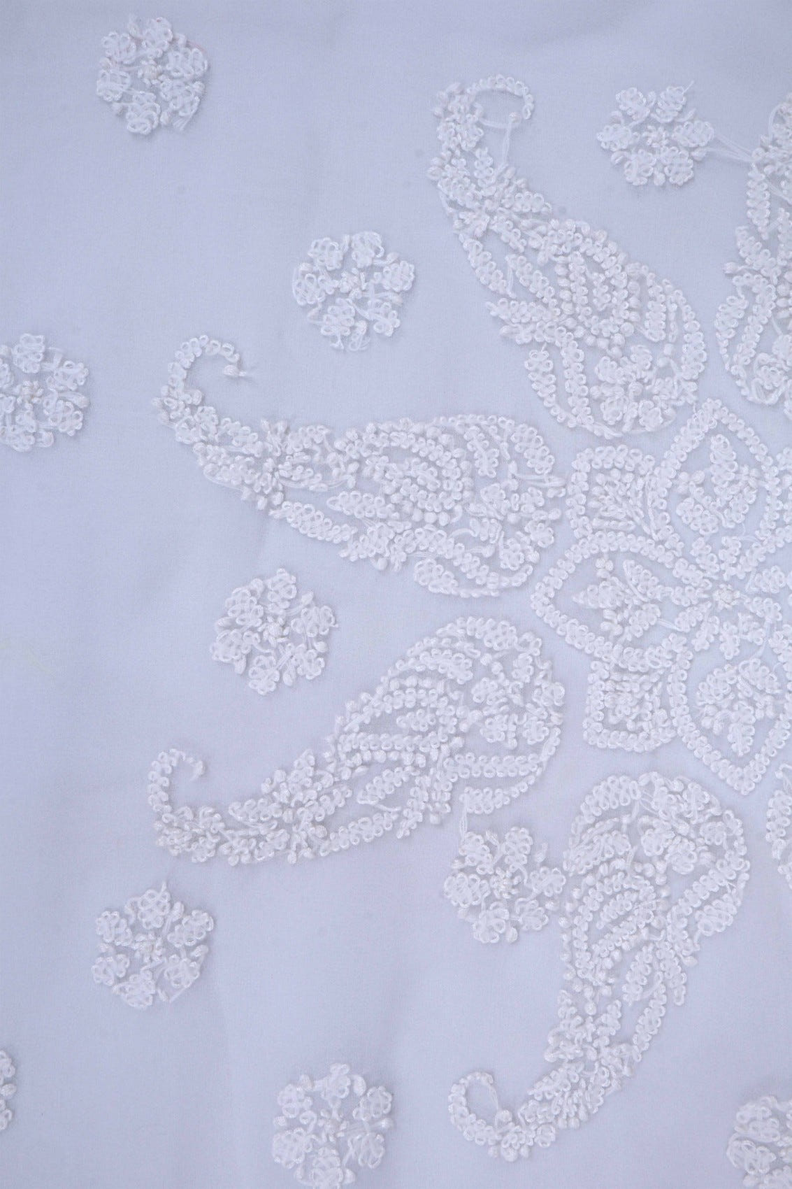 Ada Hand Embroidered White Georgette Lucknowi Chikankari Saree With Blouse A556967