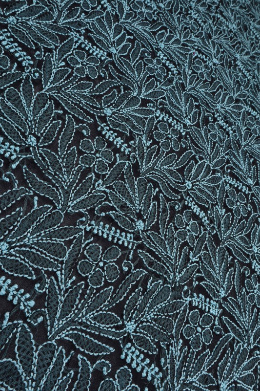 Ada Hand Embroidered Black Georgette Lucknowi Chikankari Unstitched Suit Piece 01A120728